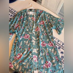 Long cardigan, over piece